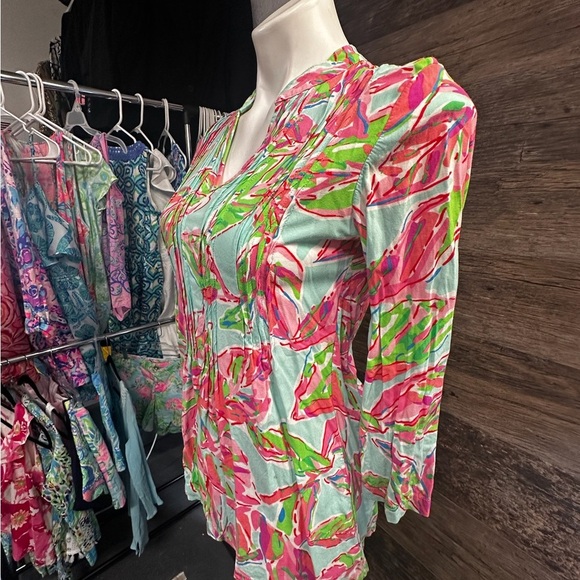 Lilly Pulitzer Multicolor Pastel Blouse XS - Picture 4 of 9